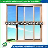 China professional door and window manufacturer aluminium alloy window with champagne surface