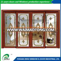 China professional door and window manufacturer wooden color sliding door